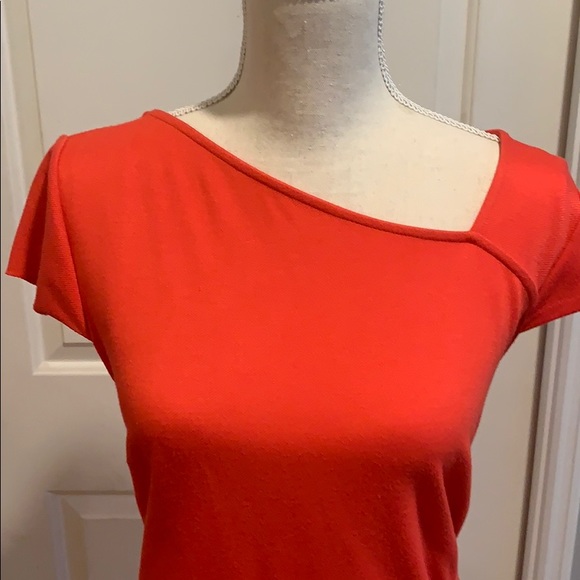 Ann Taylor Coral Cap Sleeve Sheath Dress size 10 Tall - Picture 4 of 9